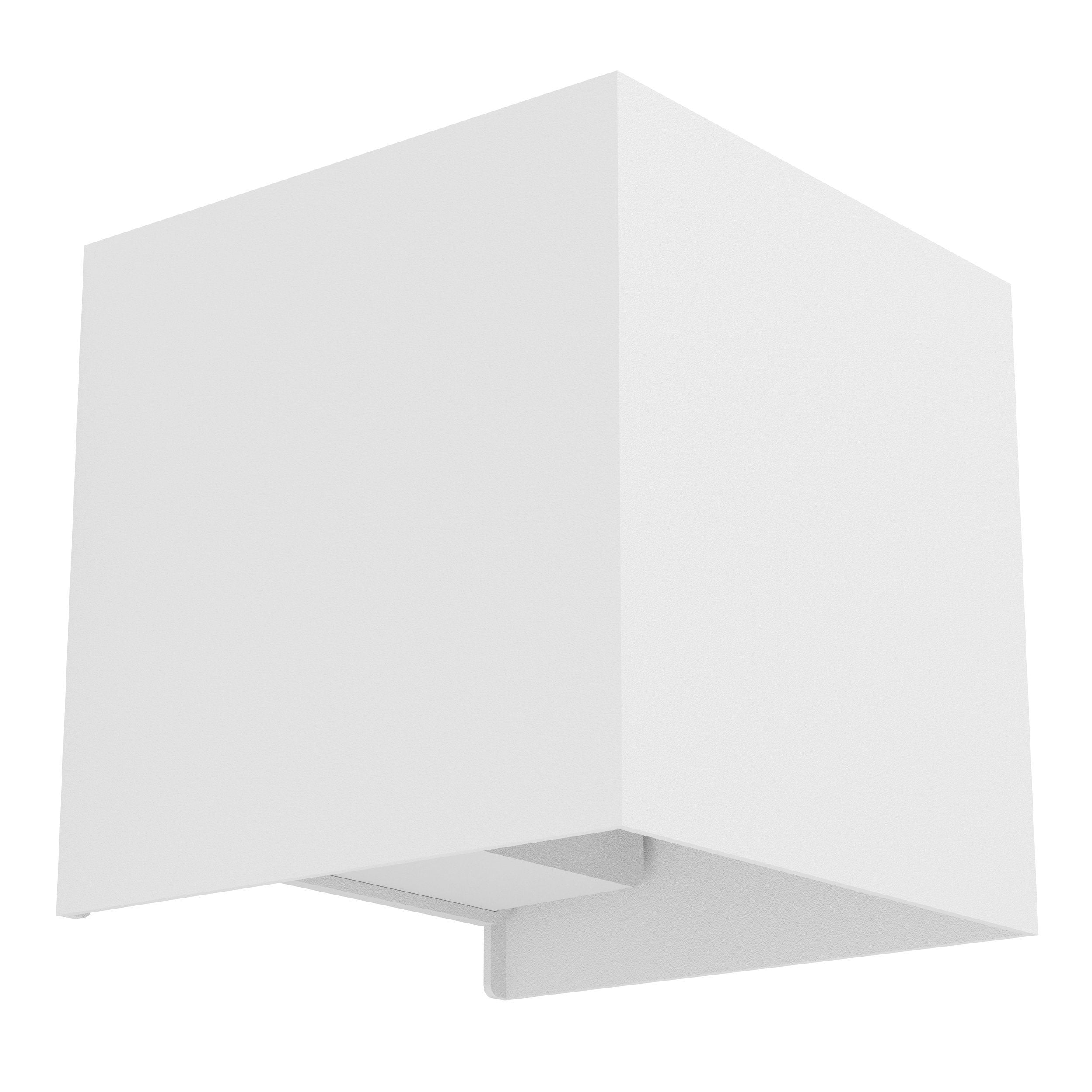 EGLO Wandleuchte VALMONTONE – 10 × 10 × 10 cm, 400 lm, 2 W, 3000 K, weiss, inkl. Leuchtmittel