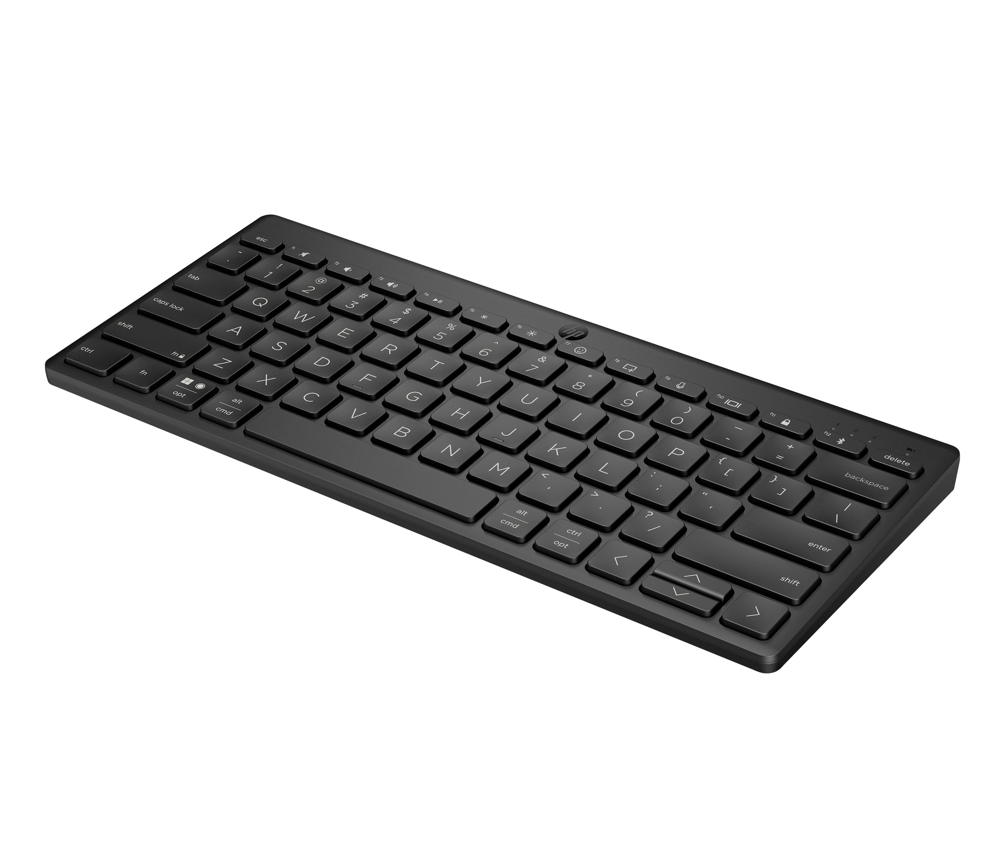 HP 355 Compact Multi Nordic – Kompakte Tastatur – Mechanisch – Bluetooth 5,2 – Ohne Ziffernblock – Schwarz