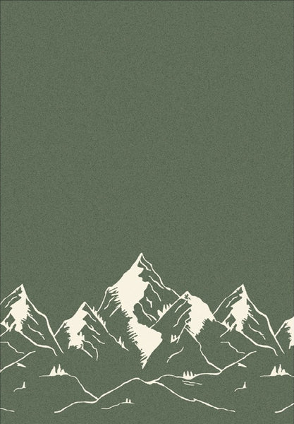 Eskimo Wohndecke Albis – 140 × 200 cm, Baumwolle, Olive