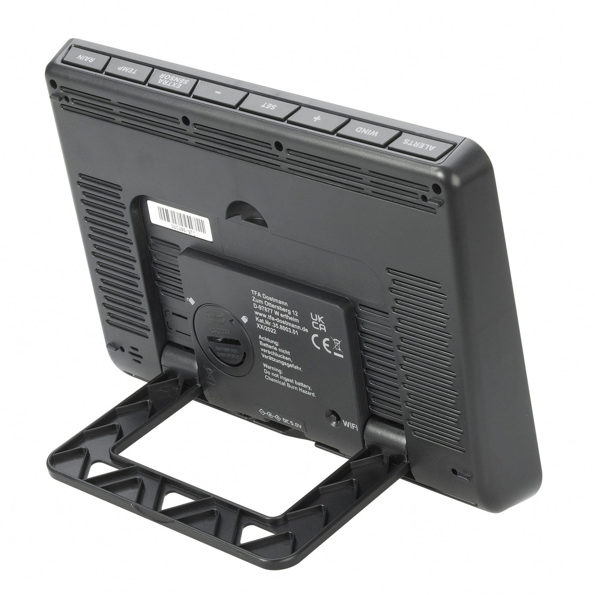 TFA-Dostmann VIEW PRO Sensor-Gateway/Monitor – WLAN, −40–60 °C, 10–99 %, Innen/Aussen