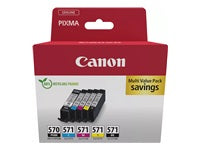 Canon Tintenpatronen-Multipack 570/571, CMYK, 5er-Pack – für Canon 570/571