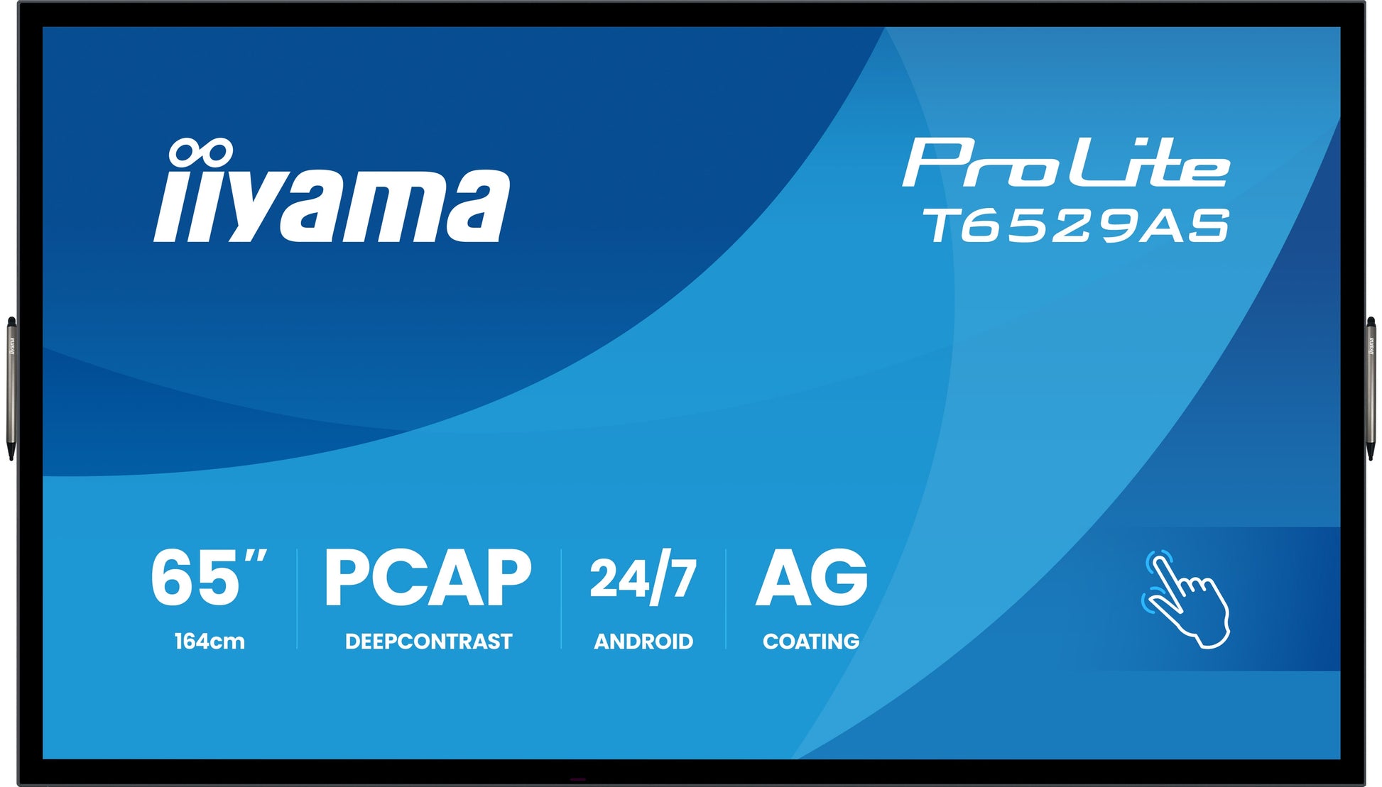 iiyama 65" UHD 4K Touch – Android, 500 cd/m²