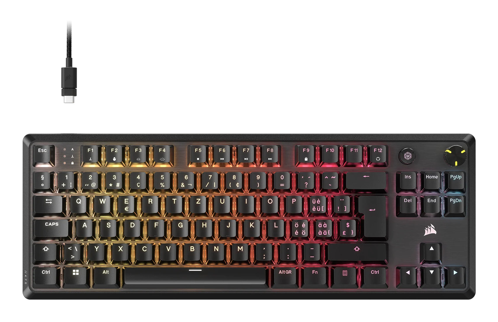 Corsair K70 Core TKL RGB – Tenkeyless, mechanisch
