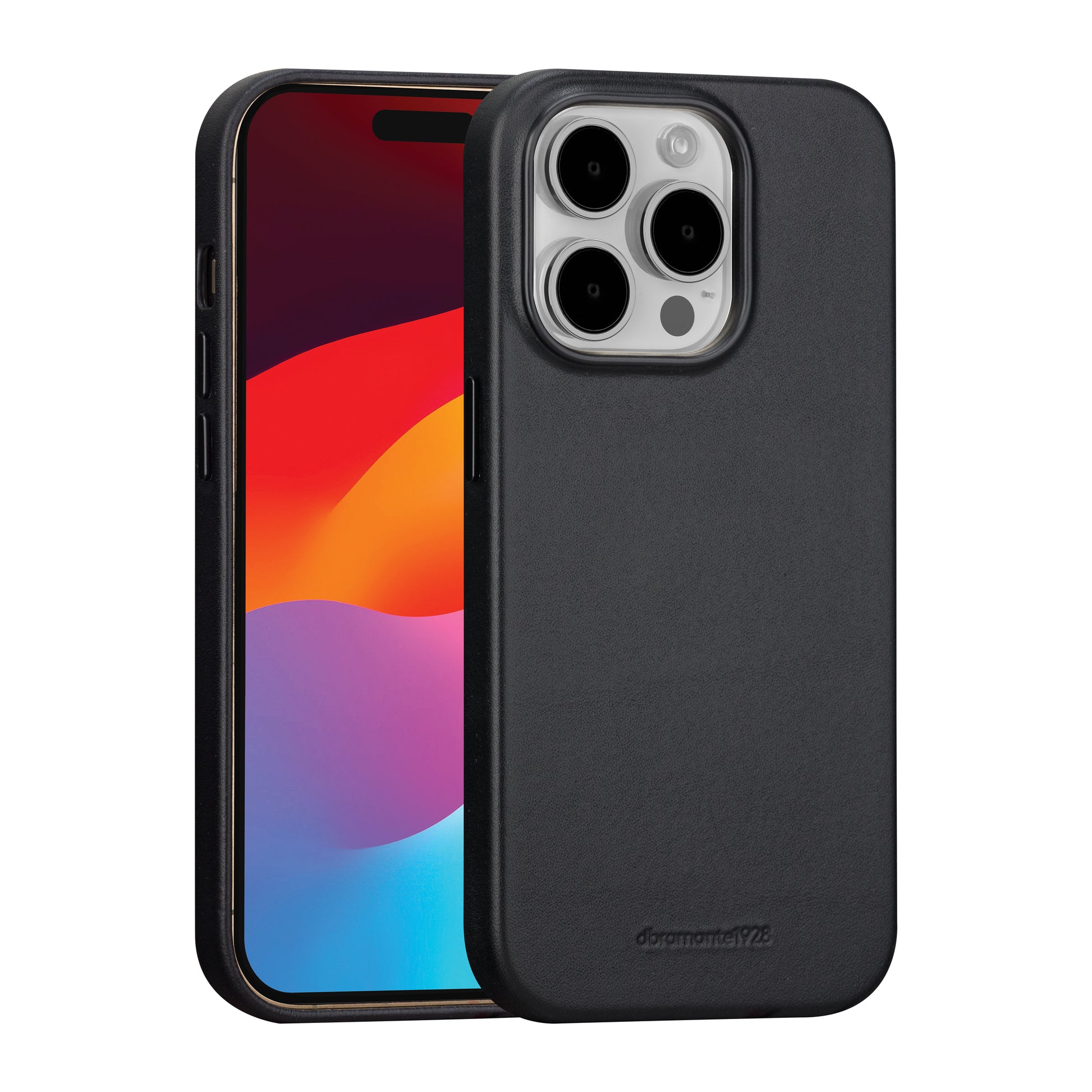 dbramante1928 Backcover Roskilde – für Apple iPhone 15 Pro Max – schwarz – Leder – MagSafe-kompatibel