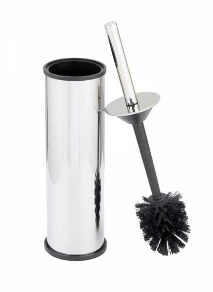 Wenko – WC-Bürstenset – Edelstahl glänzend, H 37 cm, Ø 8,5 cm