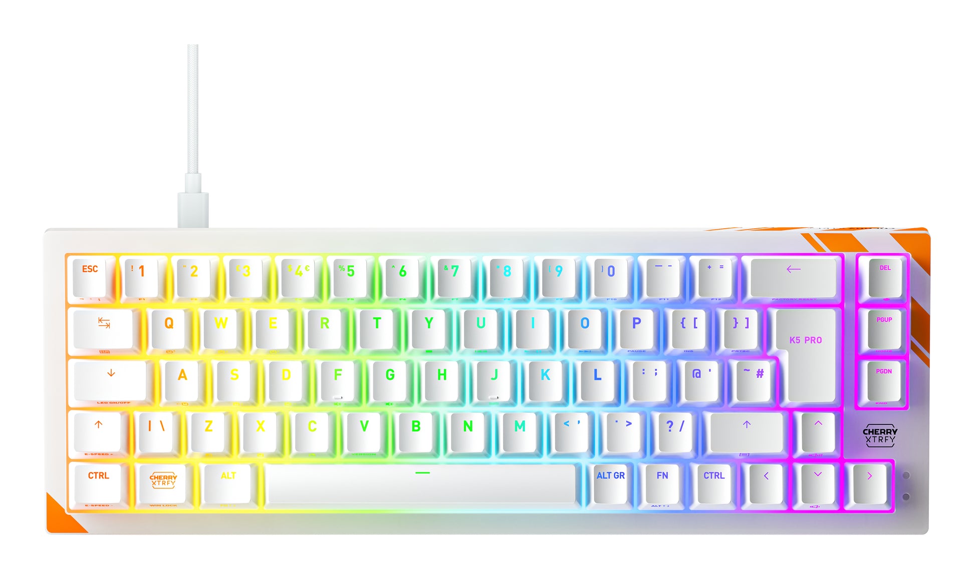 CHERRY K5 PRO TMR COMPACT – Gaming-Tastatur 65% – Mechanisch – Kabelgebunden, USB-A – RGB – QWERTY (UK-INT)