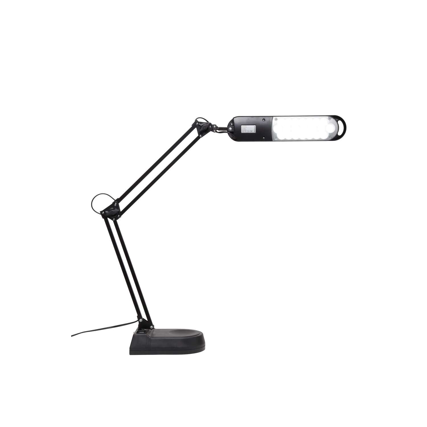 MAUL LED Tischleuchte Atlantic – drehbar, neigbar, Standfuss – 5'800 K – 400 lm 9 W – schwarz