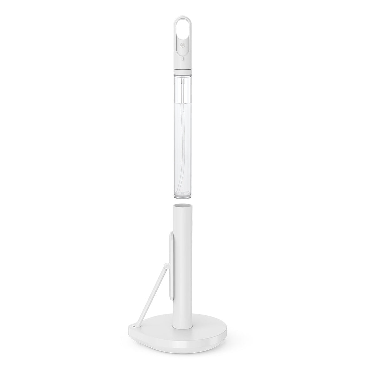 Simplehuman – Küchenrollenhalter Edelstahl, 20,6 × 18 × 38,1 cm, Weiss, für Rollen bis Ø 18 cm