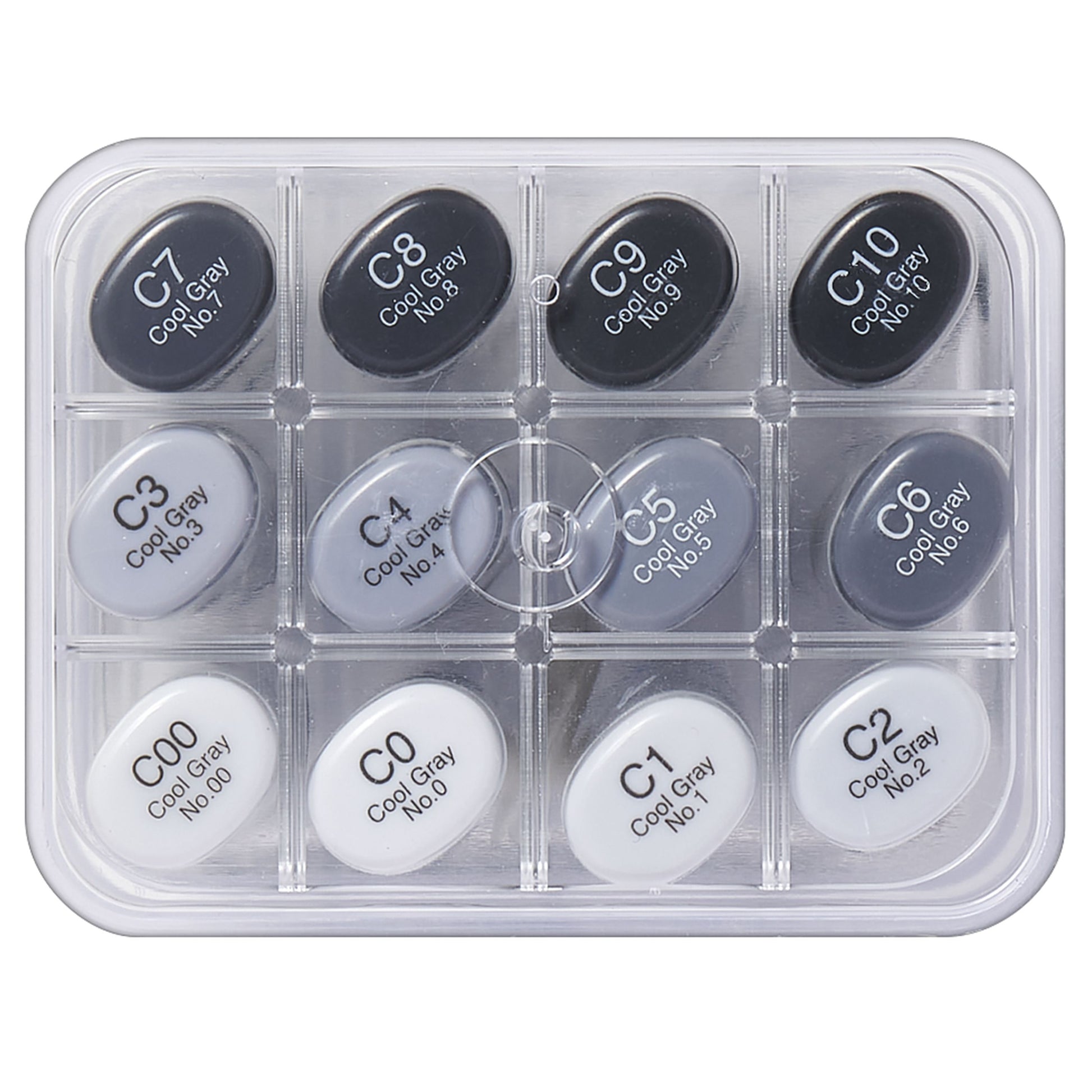 Copic Sketch Doppelfasermaler – Duo-Spitze Meisselspitze/Pinselspitze, 12er Set