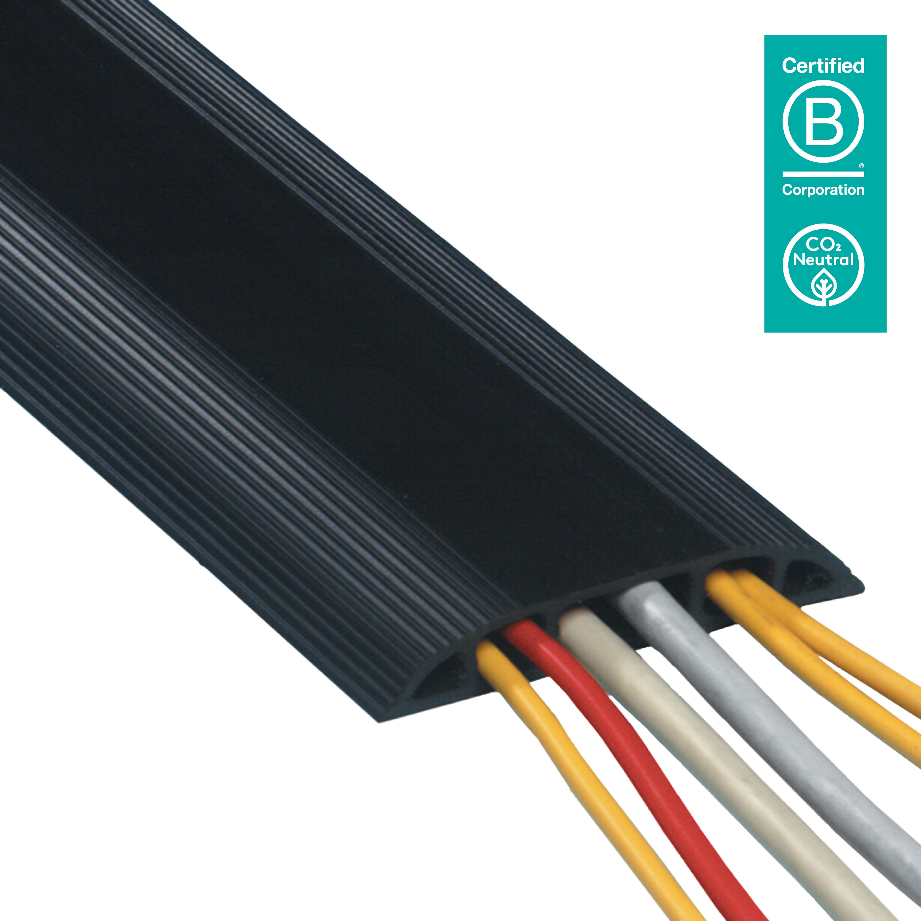 Dataflex Kabelbrücke – 1,5 m – Aussen 83×15 mm – PVC – Schwarz, 3 Kanäle, selbstklebend, 1 Stk.