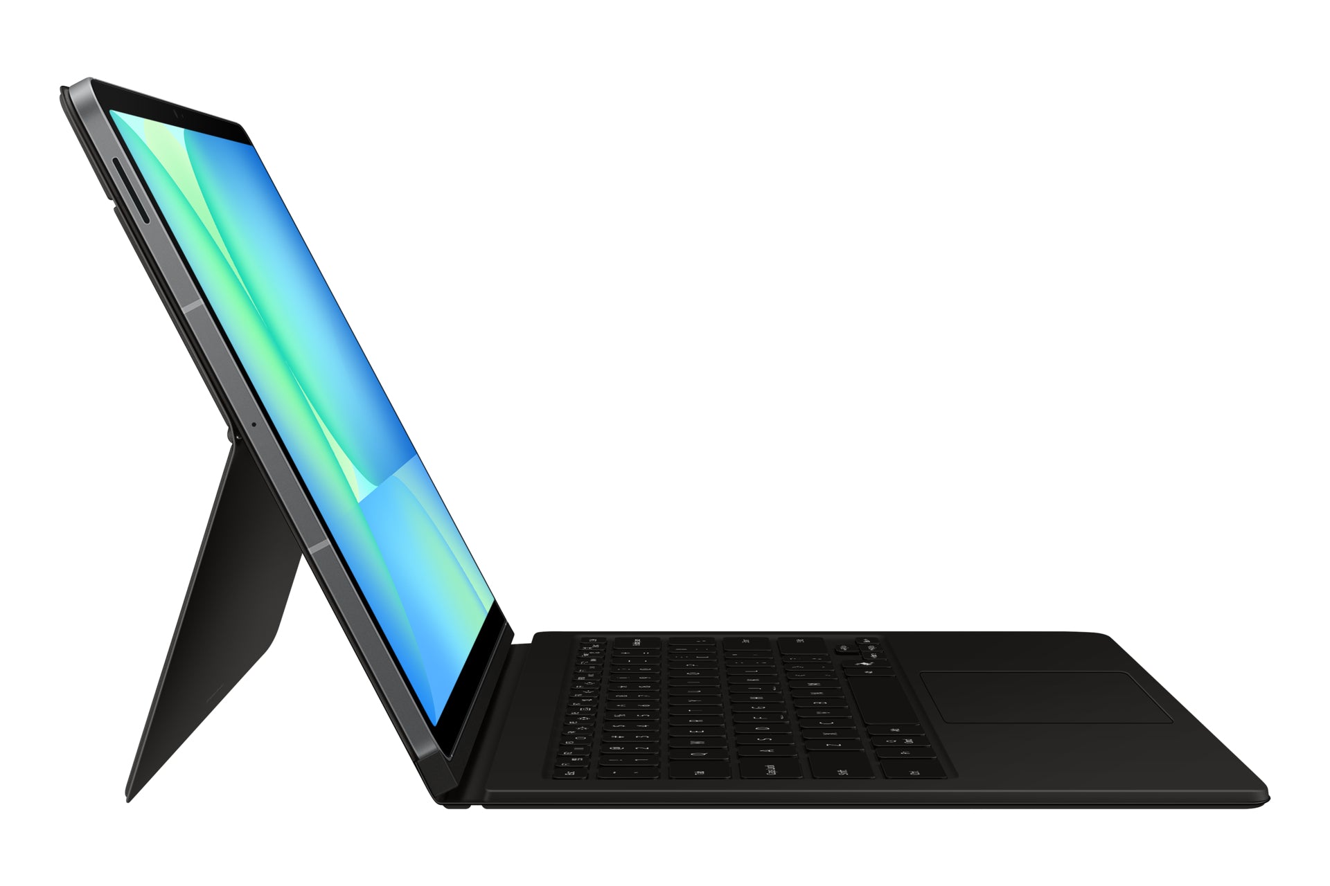 Samsung EF-DX625 – Galaxy Tab S10 FE+, QWERTY, Trackpad, Pogo Pin, Schwarz