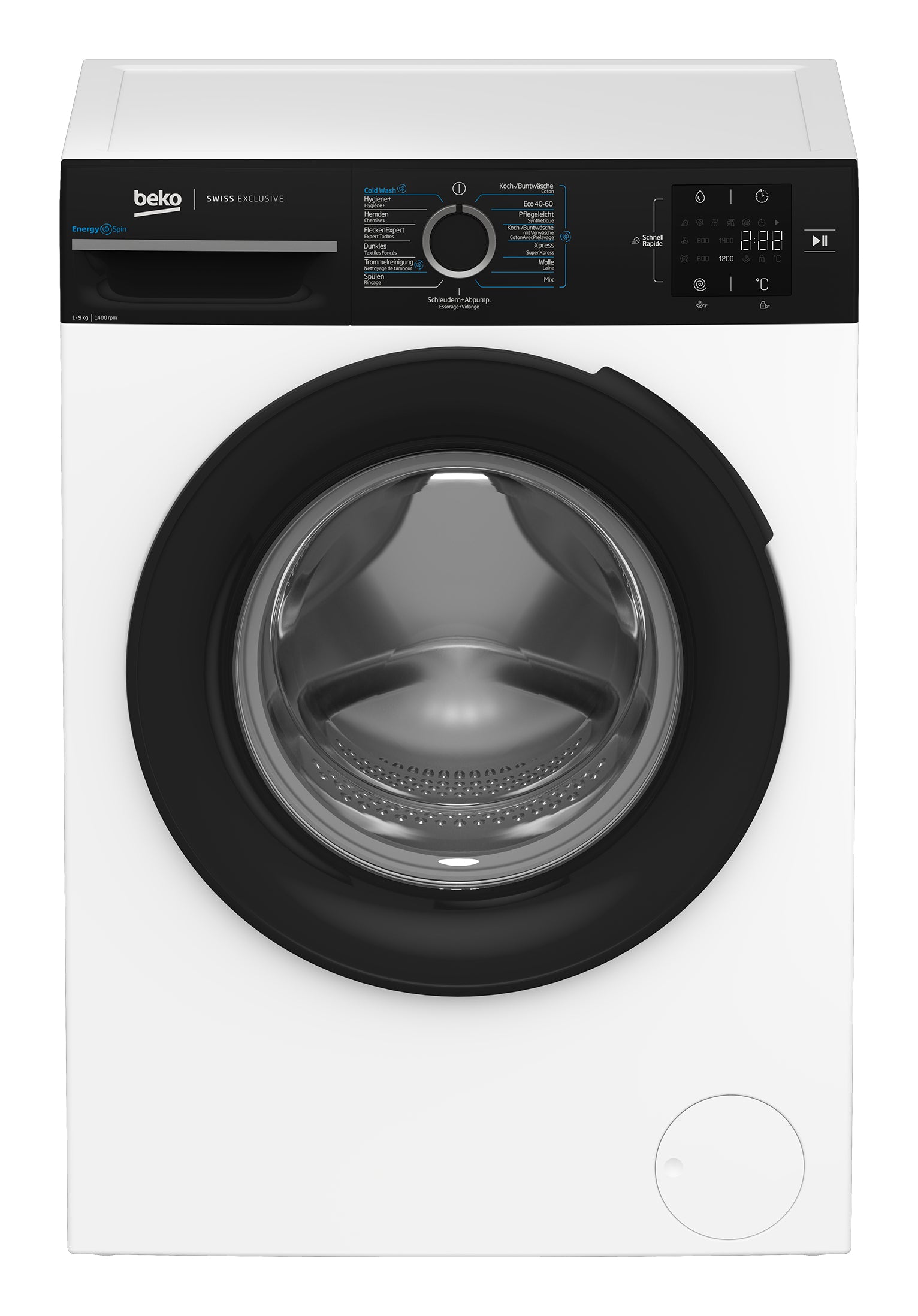Beko Waschmaschine WM229 – 9 kg, Energieeffizienz A, 1400 U/min – weiss