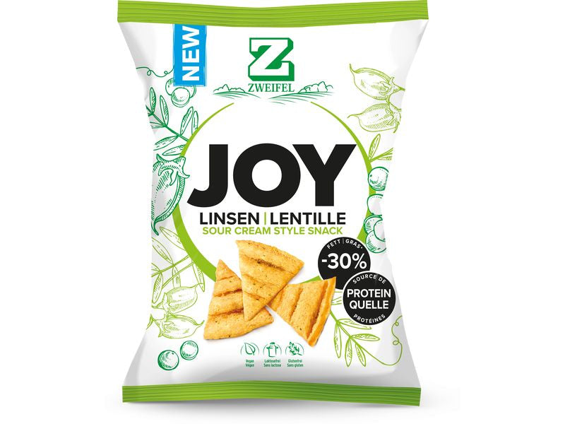 Zweifel Joy Linsenchips – scharf, glutenfrei, vegan – 80 g