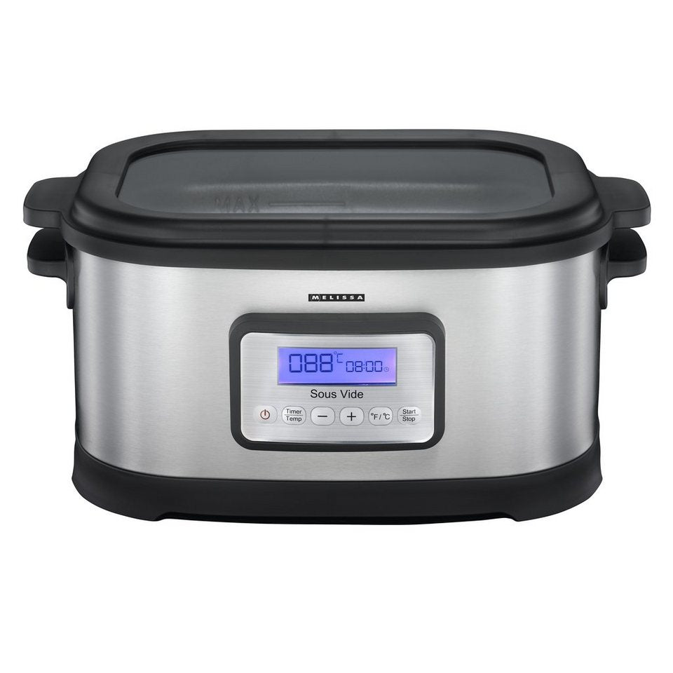 Melissa Sous-Vide 16310170 – 6 l, 520 W, Schongar- & Warmhaltefunktion – Schwarz/Edelstahl
