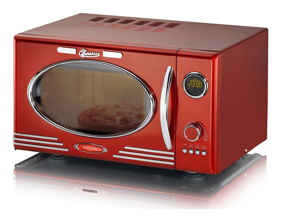 Melissa Kombi-Mikrowelle 16330129 – 23 l, Grill, 800 W – rot/edelstahl