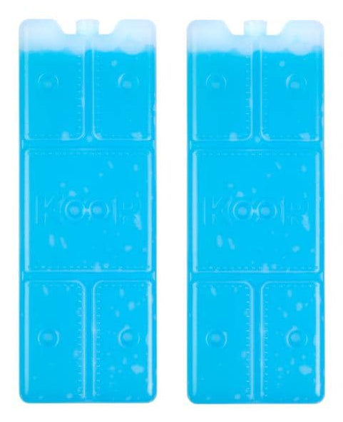 KOOR Kühlelement, 2 Stk., 9 × 25 × 2 cm, blau, spülmaschinenbeständig
