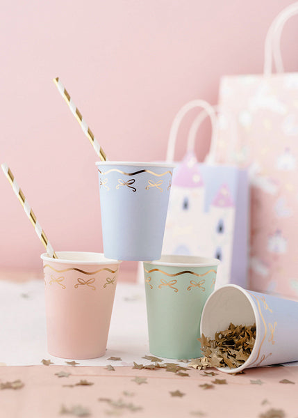 PartyDeco Trinkbecher, Papier/Karton – 2,2 dl, mehrfarbig – 6 Stk.
