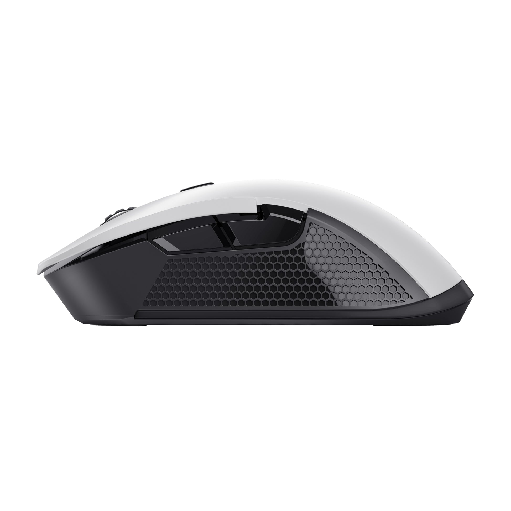 Trust GXT 923W YBAR – Gaming-Maus – Kabellos (2,4 GHz), 7200 DPI, RGB-Beleuchtung, rechts, Weiss