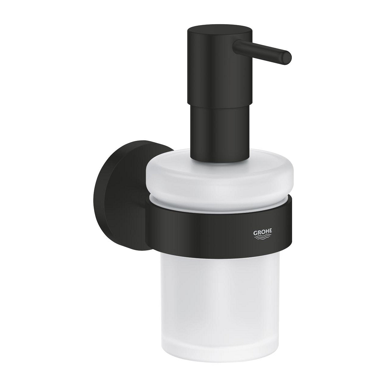 Grohe Start Manueller Seifenspender – Wandmontage – 160 ml, Schwarz, Metall