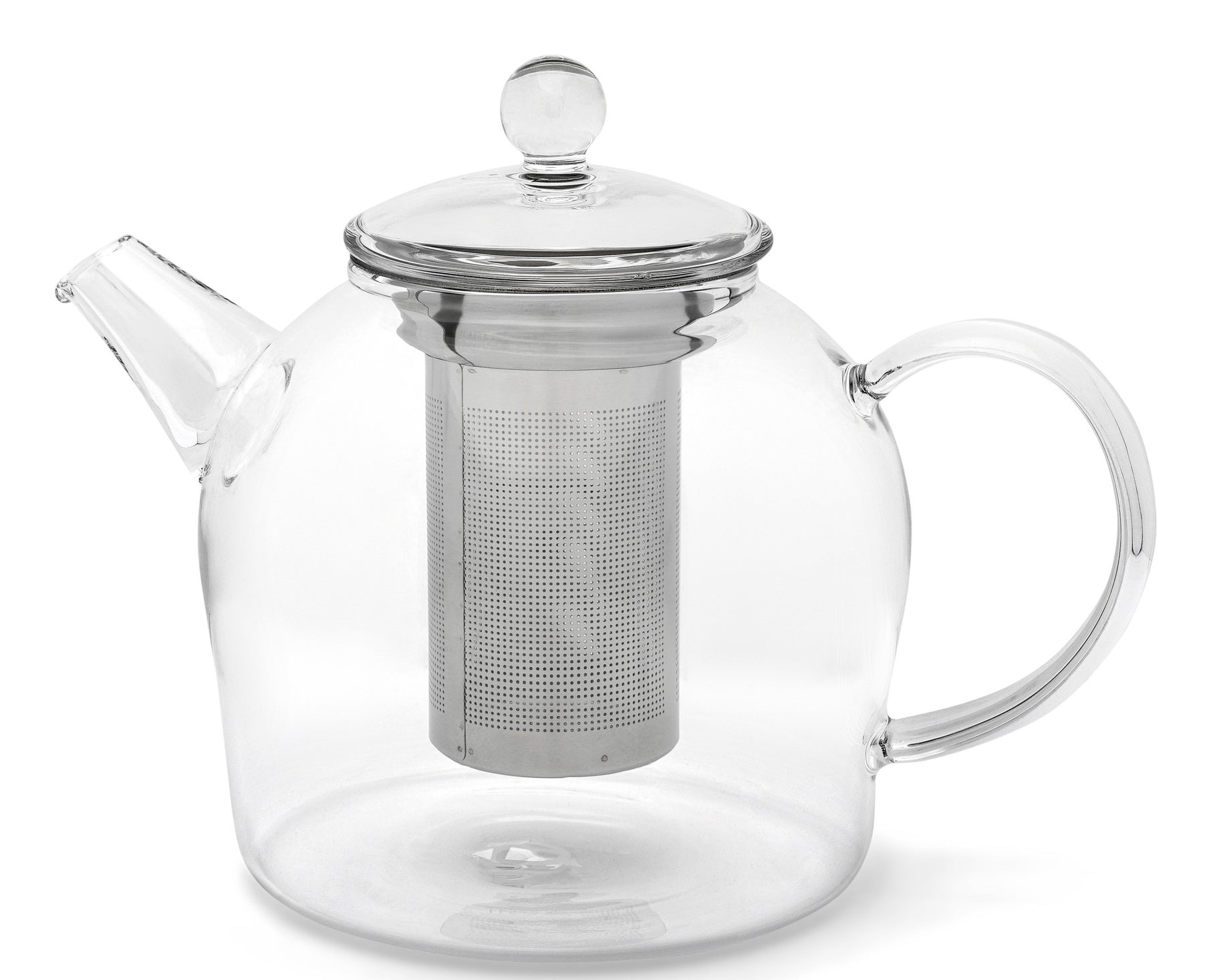 Bredemeijer Teekanne – 500 ml, Glas, Transparent, mit Edelstahlfilter, spülmaschinenfest