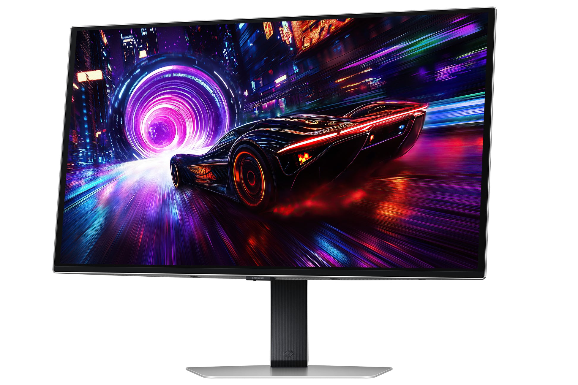 Samsung G81Sf – Monitor, 27" 3840 × 2160 (UHD 4K), OLED, Silber