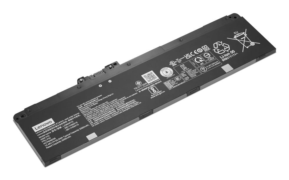 Lenovo Notebook-Akku – für ThinkPad P14/P14s, P16/P16s, T14 – 52,5 Wh, 15,44 V – Schwarz