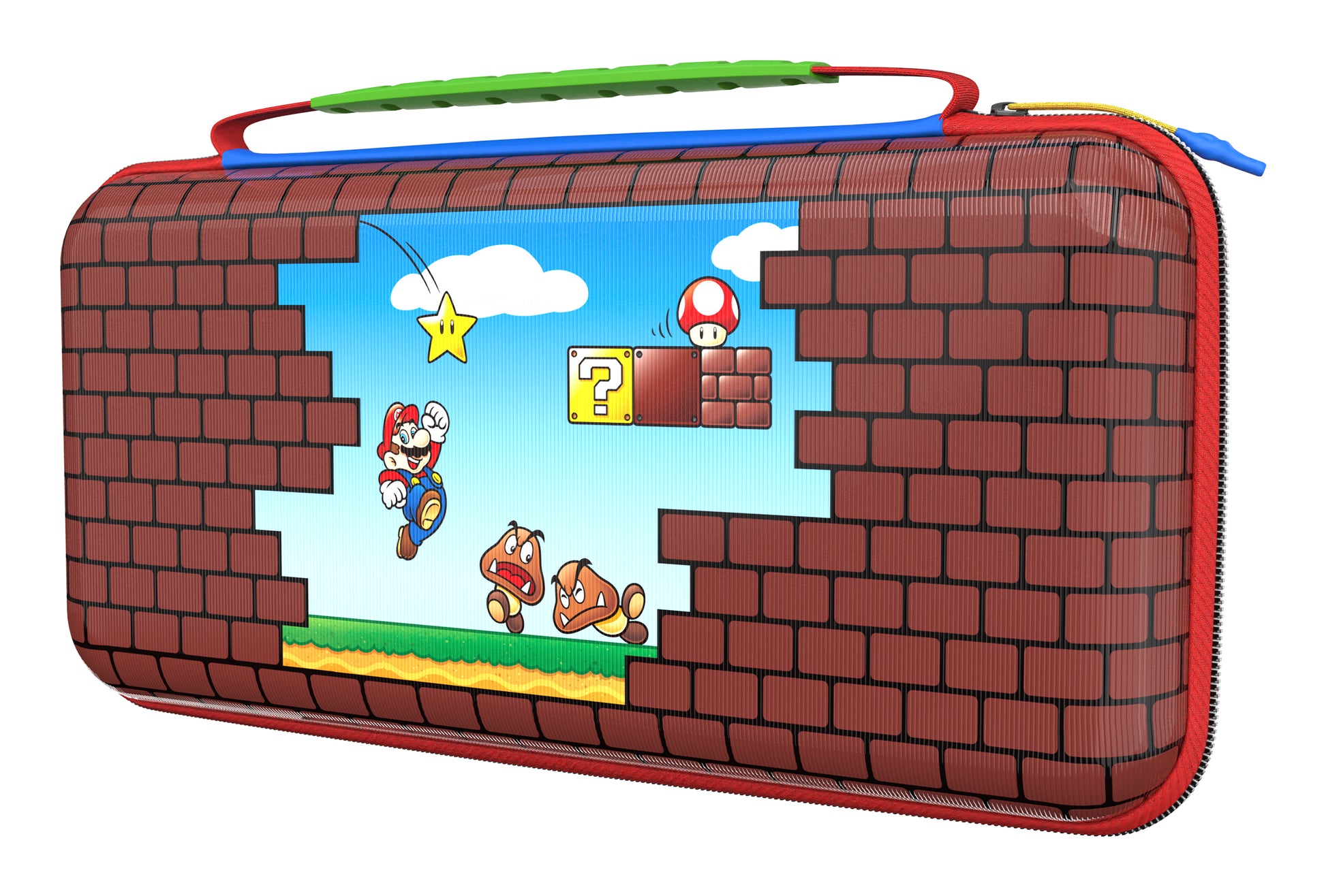Turtle Beach Etui – für Nintendo Switch 2/Switch/Switch OLED – 300×155×58 mm – mehrfarbig – Mario Bricks