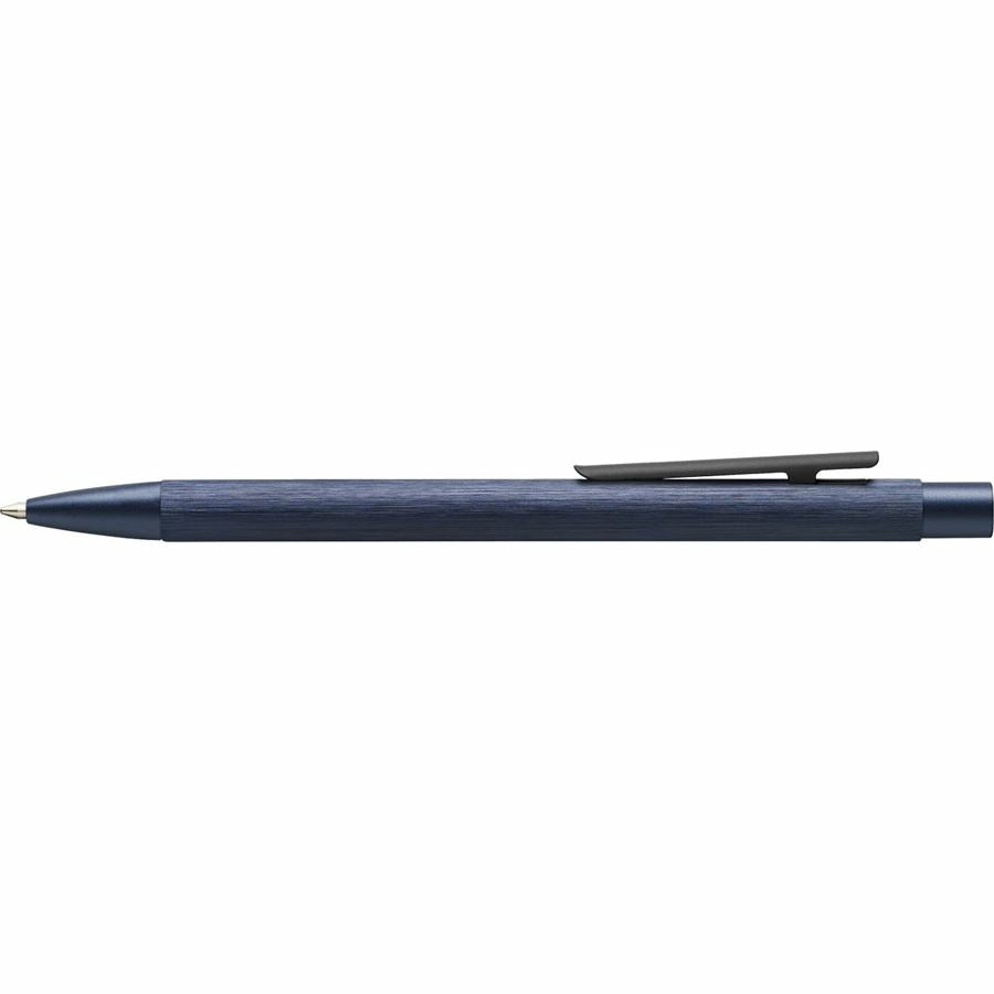 Faber-Castell Neo Slim Kugelschreiber – Schwarz, Druck, Aluminium, Blau, nachfüllbar