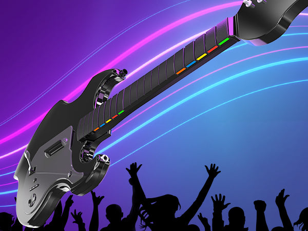 PDP Riffmaster – Gamepad – Kabellos, 36 h Akku – für PS5, PS4 & PC – Schwarz