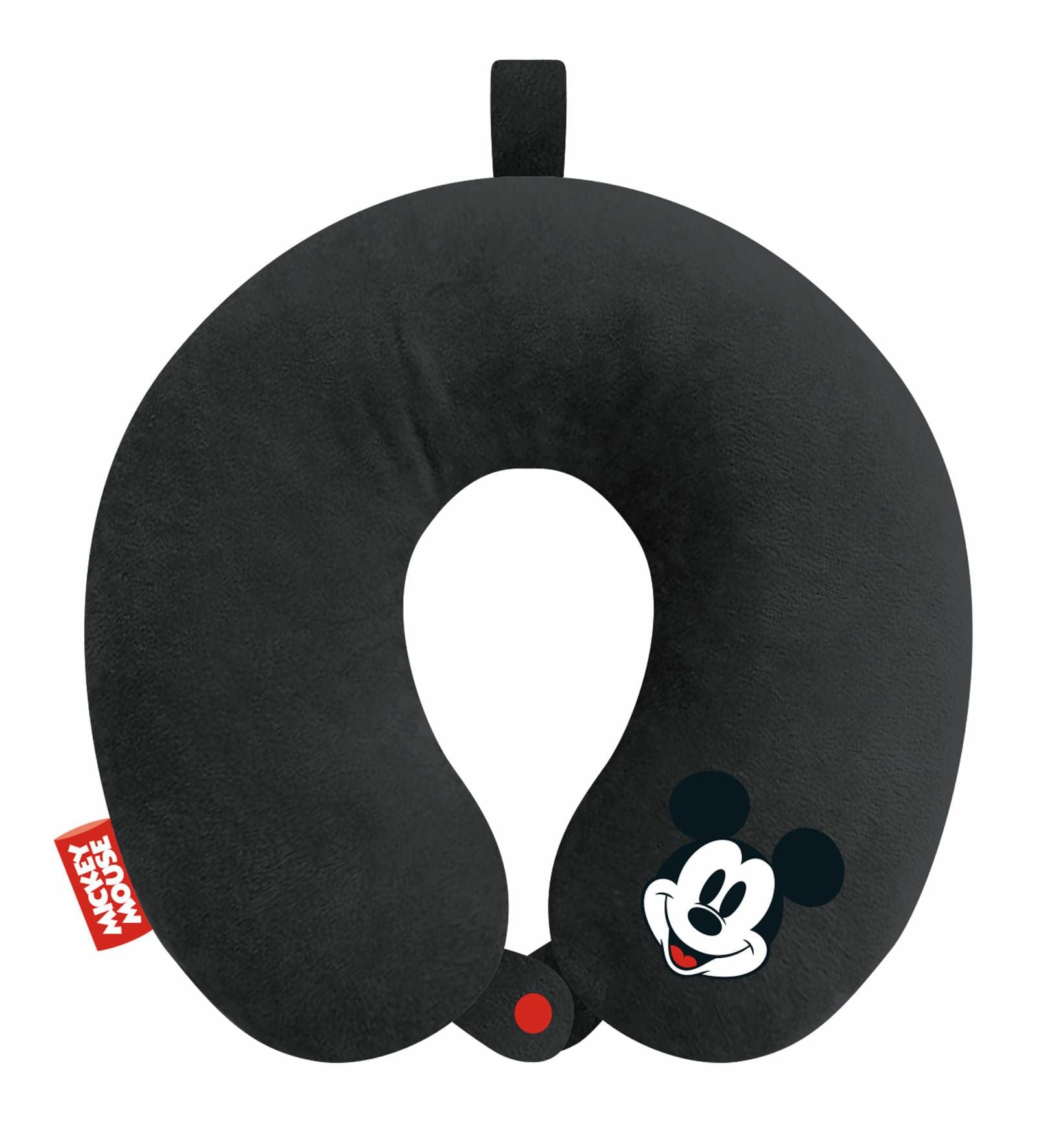 Arditex Reisekissen – 300 × 300 × 60 mm – für Kinder – Schwarz – Polyester – Mickey
