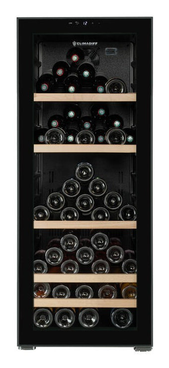 Climadiff Weinkühlschrank GARDE200D – 203 l, 220/240 V, Kompressor, Energieeffizienzklasse F