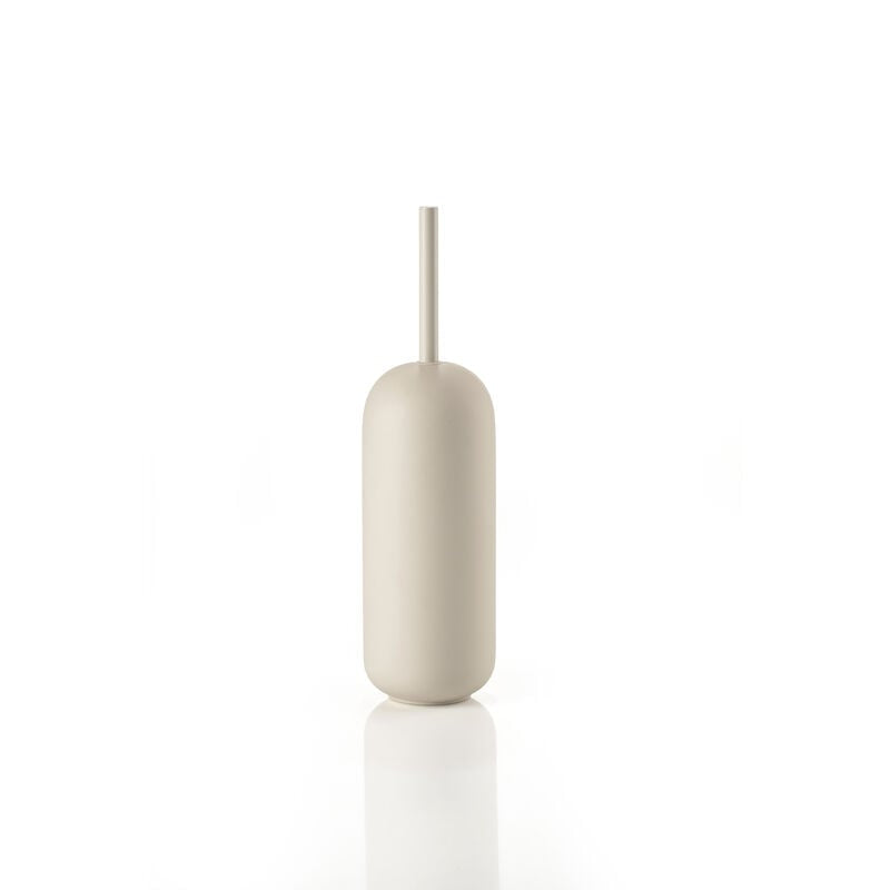 Zone Denmark Sensu – WC-Bürstenset – Keramik, beige, H 41 cm, Ø 11,8 cm