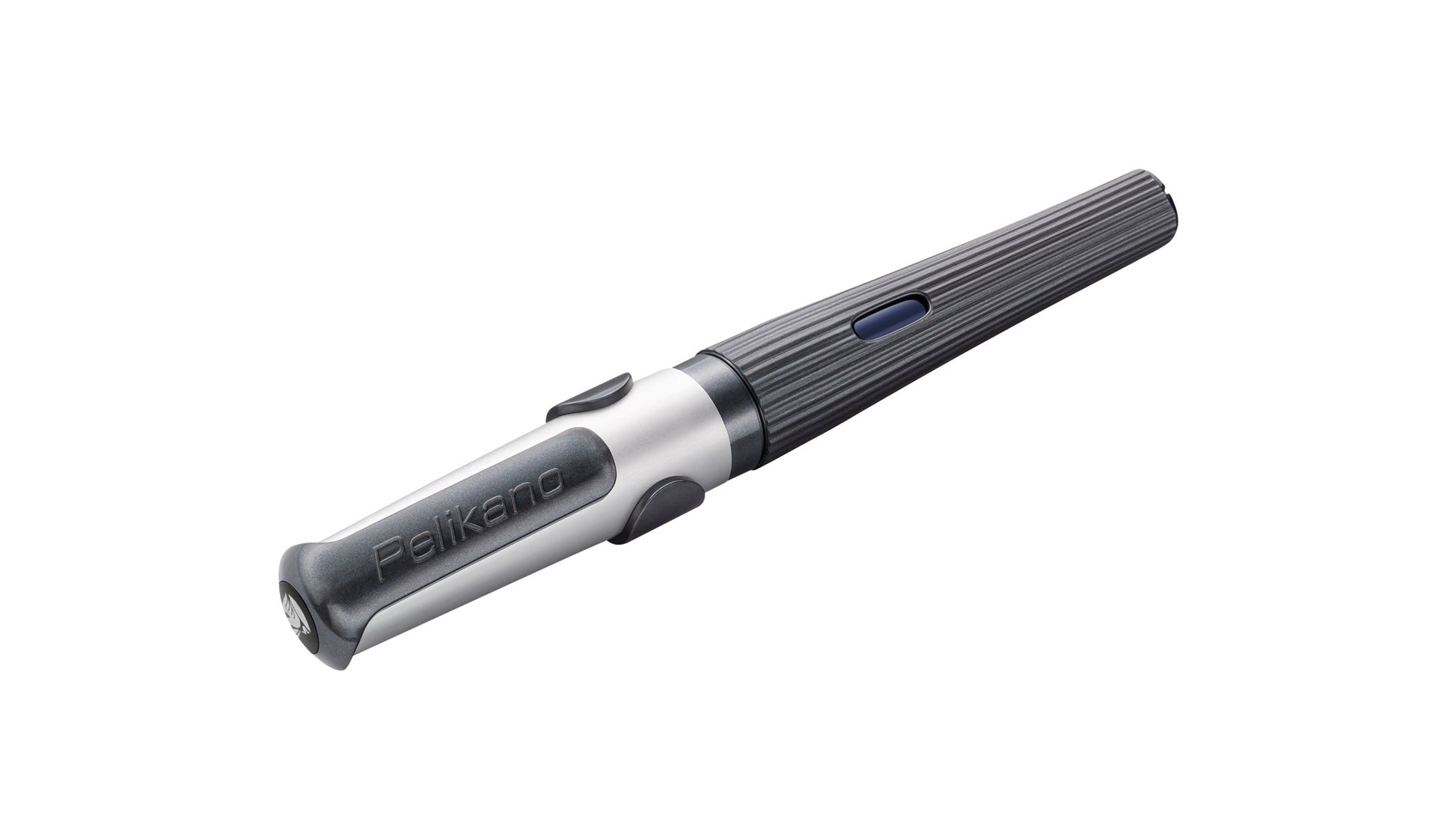 Pelikano Structure Grau – Federspitze M – für Rechtshänder – Grau, Blau – Patronen