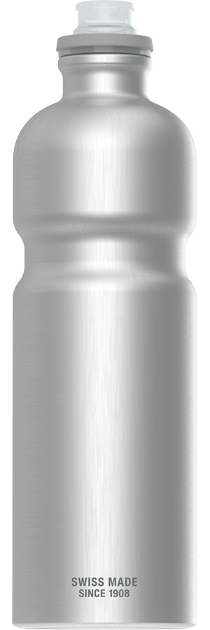 SIGG Trinkflasche 750 ml – Aluminium, Sportdeckel, Silber