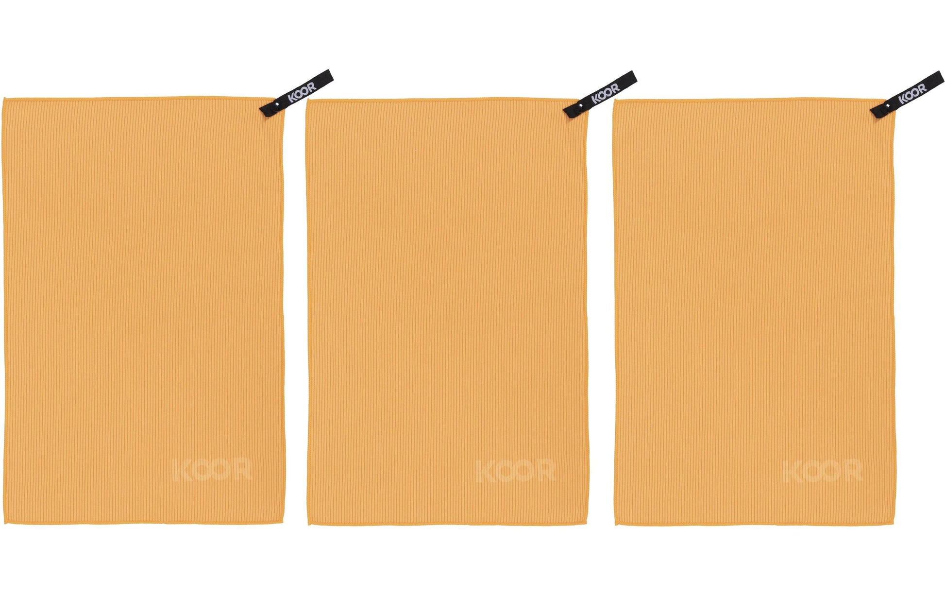 KOOR Handtuch Silva – 35×55 cm, Polyamid/Polyester, Orange, 3er-Set