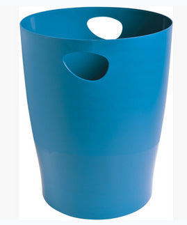 Exacompta Papierkorb – 15 l – Kunststoff (PP), rund – türkis