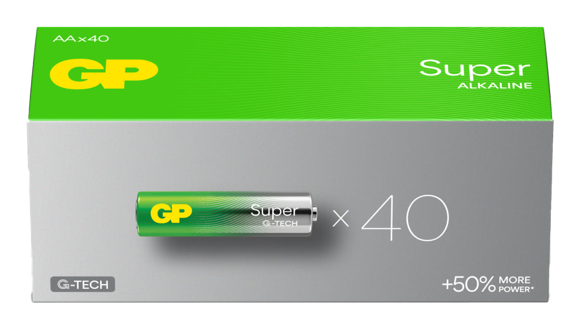 GP Batteries AA Batterien, Alkaline, 1,5 V – 40 Stk.
