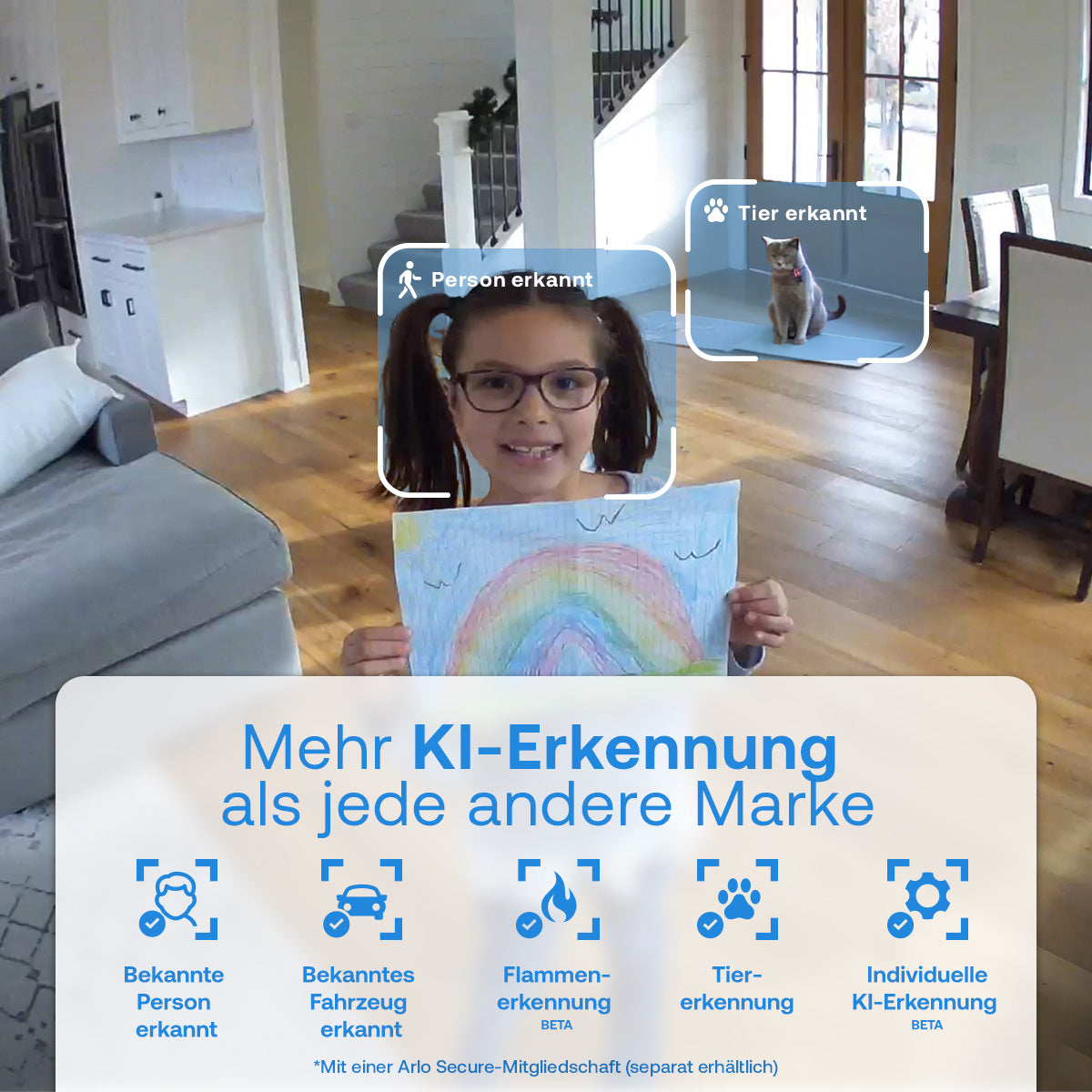 Arlo VMC2273 IP-Kamera – 2 MP, Full HD (1080p), PTZ, für Samsung SmartThings, weiss, 2er-Pack
