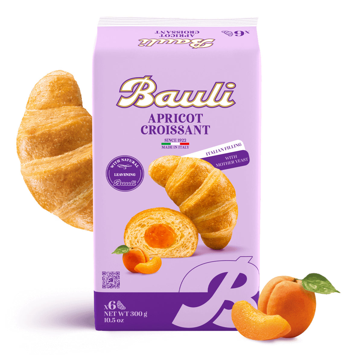 Bauli Croissant – Aprikose – 6 Stück