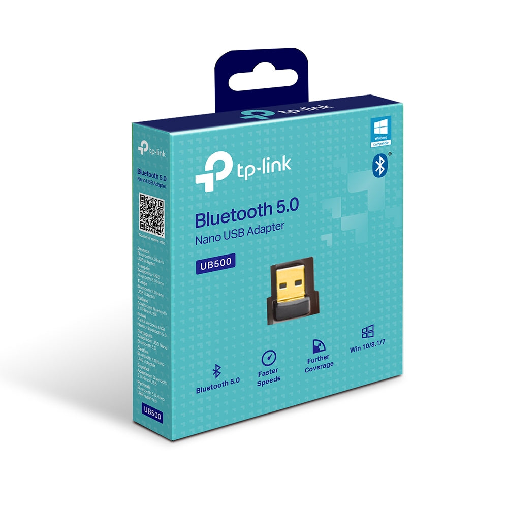 TP-Link USB-Adapter USB-A zu Bluetooth – USB 2.0 (480 Mbit/s) – Bluetooth 5.0 – Schwarz – für PC/Laptop