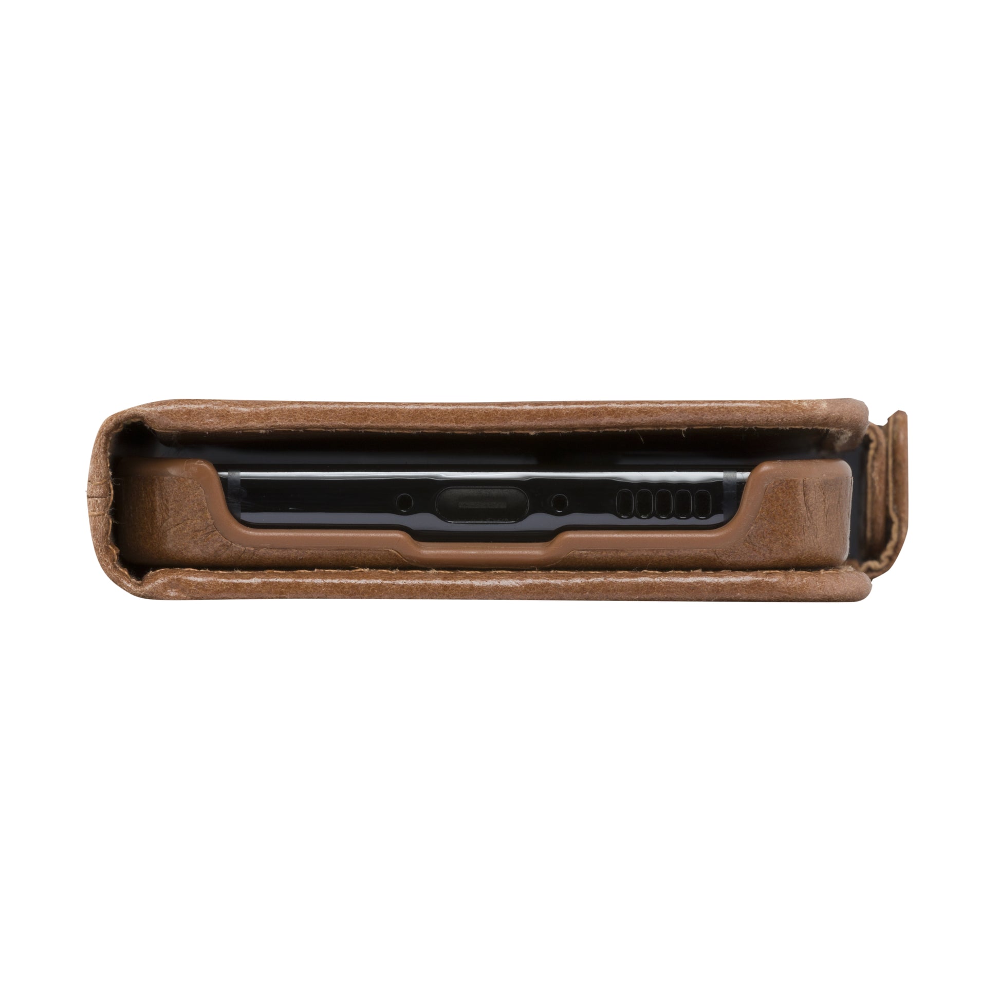 dbramante1928 Lynge Folio – für Samsung Galaxy A55 5G, 3 Kartenfächer, Leder, Tan