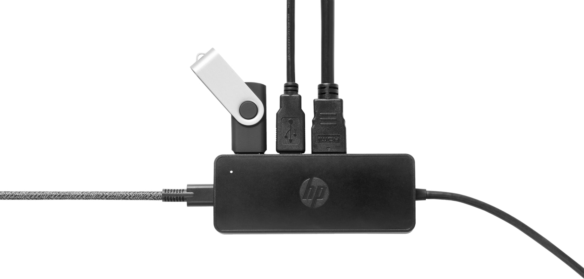 HP G2 Multiport-Adapter – USB-C, 1× HDMI, 1× VGA, 2× USB-A, 1× USB-C