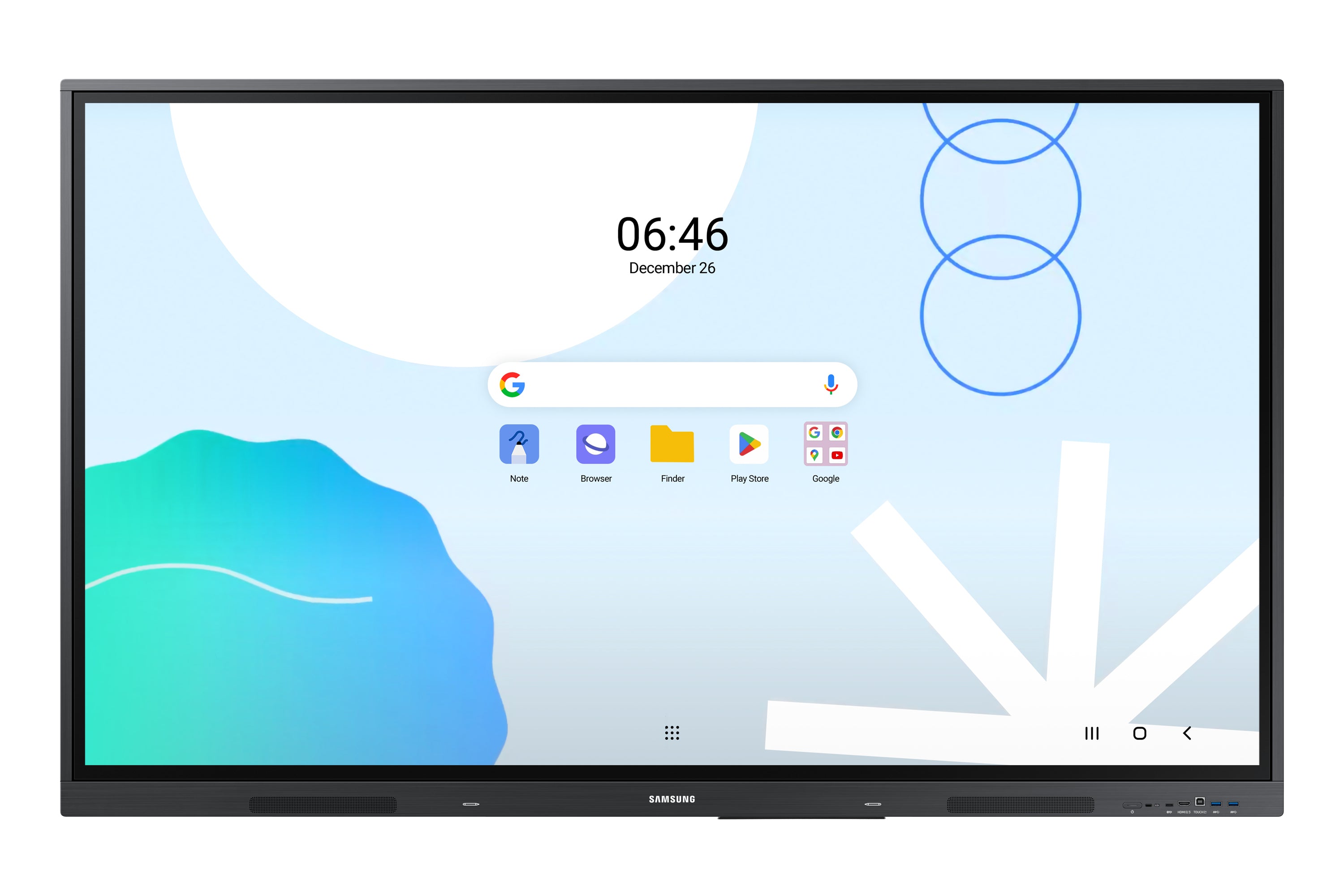 Samsung WA86D – 86" Interaktives Display – 4K UHD – IR-Touch (Multitouch) – Android 13 – 400 cd/m² – 12/7