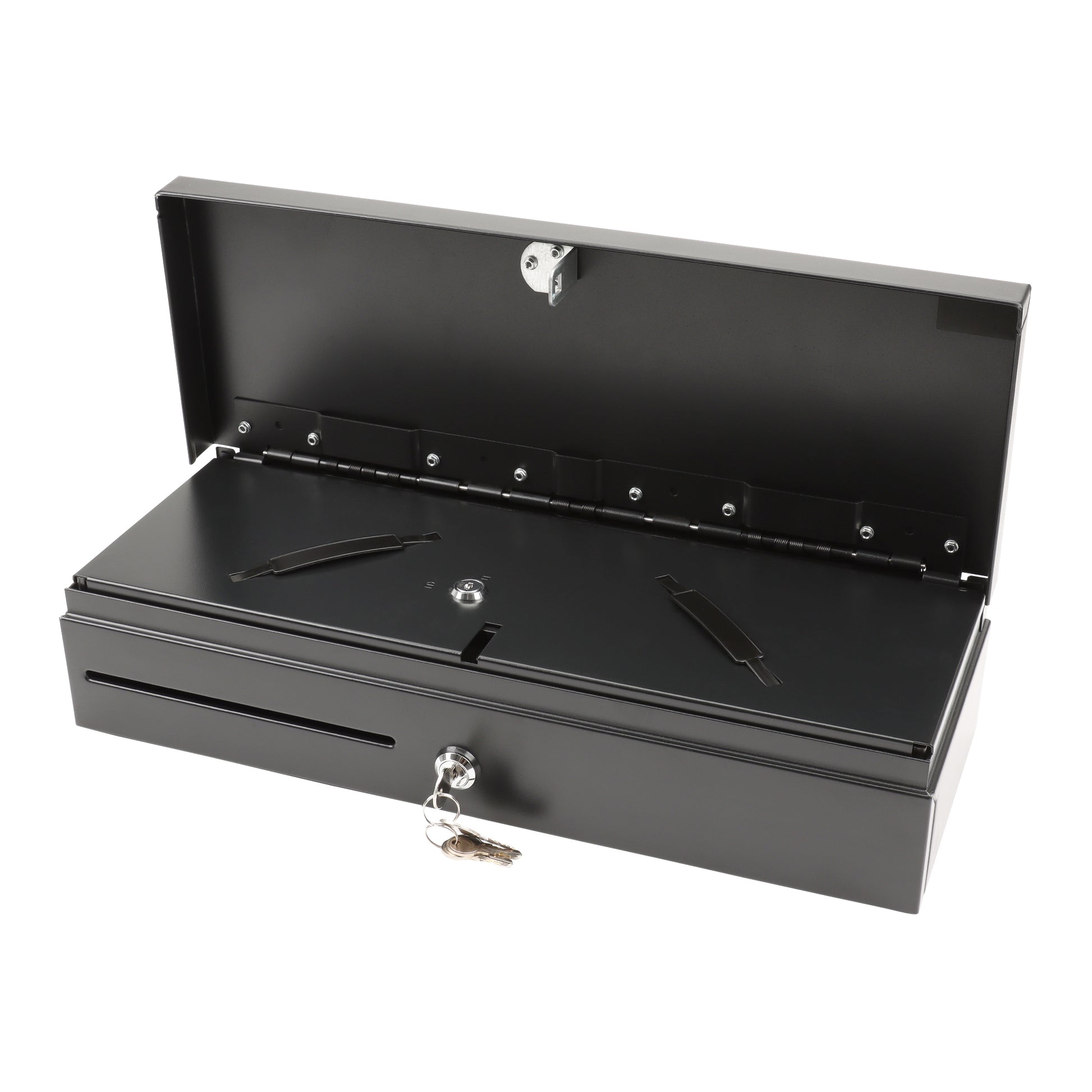 Olympia Kassenschublade, 460 mm × 100 mm × 465 mm, Stahl, Schwarz, für CM 940, CM 941, CM 942 usw., HS-170