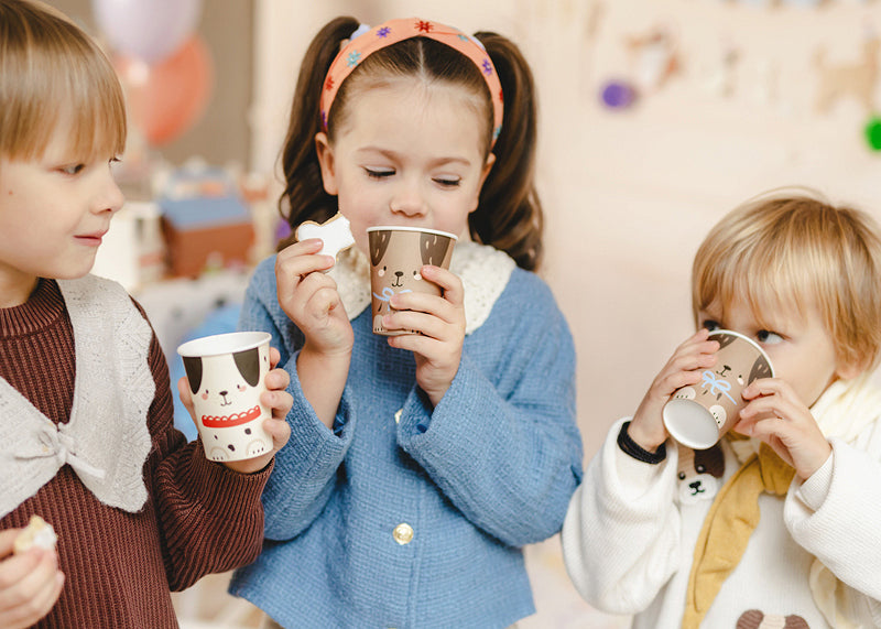 PartyDeco Becher, Papier/Karton – 2,2 dl, mehrfarbig – 6 Stk.
