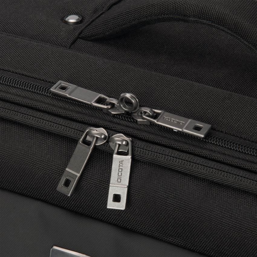 DICOTA Notebook-Tasche bis 17,3" – Trolley-Band, Schultergurt – Schwarz