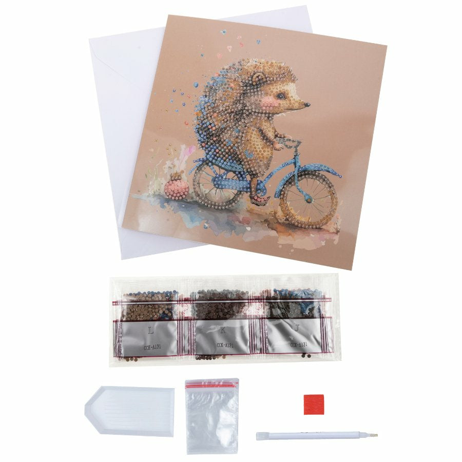 CRAFT Buddy Diamond-Painting-Set Igel – 18 × 18 cm – ab 8 Jahren