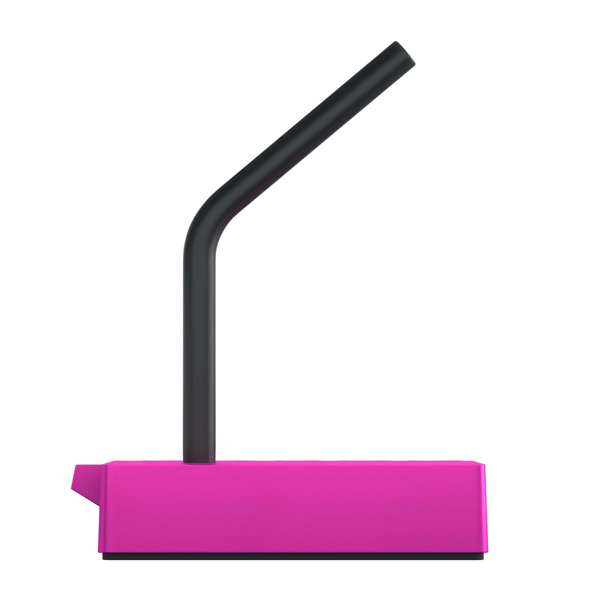 CHERRY XTRFY Kabelhalter – höhenverstellbar, Metall/Gummi/Silikon, Pink, 80 × 130 × 80 mm, 1 Stück