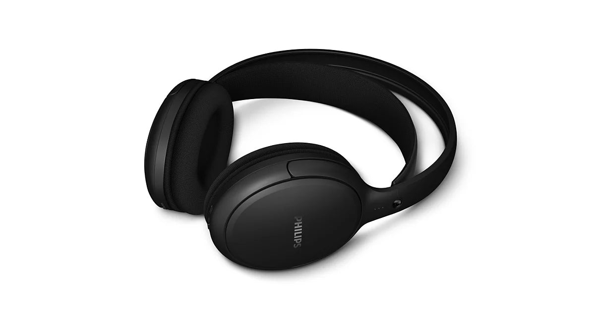 Philips SHD6000BK/12 Over-Ear Kopfhörer – Stereo, Kabel + BT, 3,5 mm Klinke, mit Ladestation, Schwarz