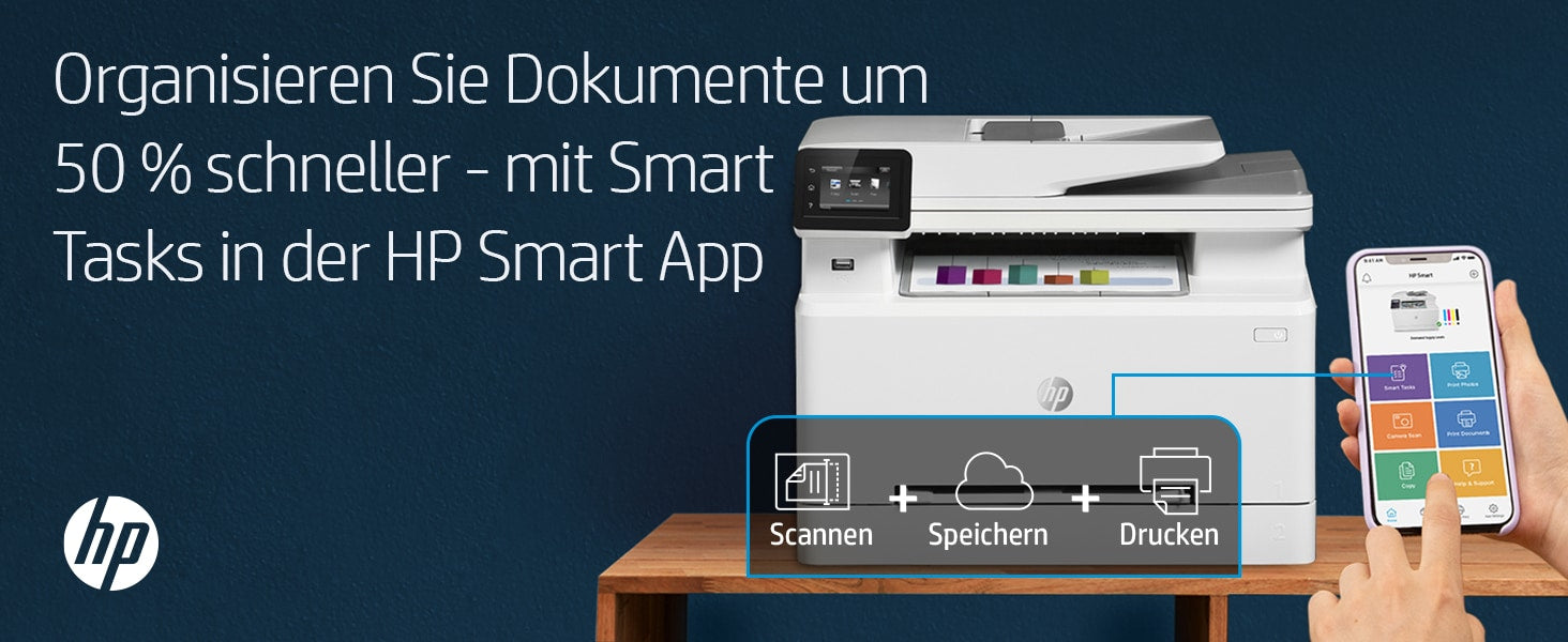 HP Color LaserJet Pro MFP M283fdw – Farbdruck, 21 Seiten/min